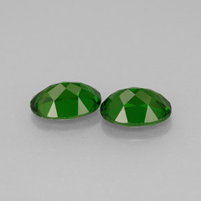 Pedras preciosas de diopsídio de cromo verde natural de  ct, corte oval, VS