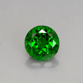 Diopsídio de cromo verde natural 1,40ct, corte redondo, VS