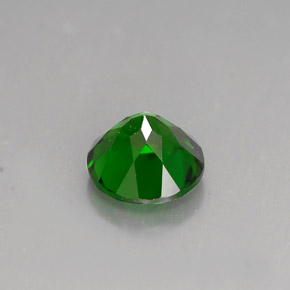 Diopsídio de cromo verde natural 1,40ct, corte redondo, VS
