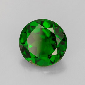 Diopsídio de cromo verde natural 1,98ct, corte redondo, VS-SI