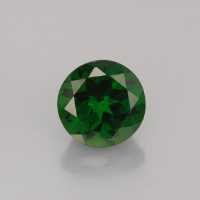 Diopsídio de Cromo Verde Natural 2.47ct, Corte Redondo, VS