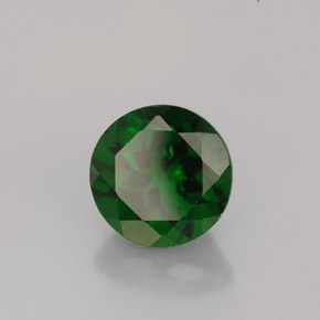 Diopsídio de Cromo Verde Natural 2.47ct, Corte Redondo, VS