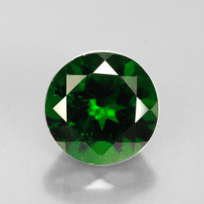 Diopsídio de cromo verde natural 2,33ct, corte redondo, VS-SI