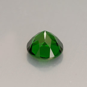 Diopsídio de cromo verde natural 1,58ct, corte redondo, VS