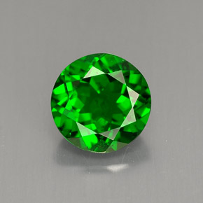 Diopsídio de Cromo Verde Natural 1.46ct, Corte Redondo, VS-SI