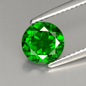Diopsídio de Cromo Verde Natural 1.46ct, Corte Redondo, VS-SI