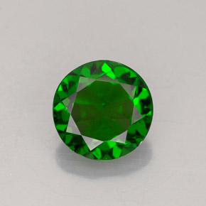 Diopsídio de Cromo Verde Natural 1.44ct, Corte Redondo, VVS-VS