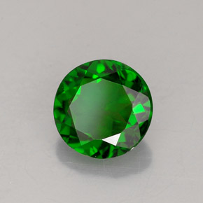 Diopsídio de Cromo Verde Natural 1.44ct, Corte Redondo, VVS-VS