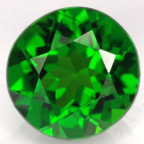 Diopsídio de cromo verde natural 1,79ct, corte redondo, VS