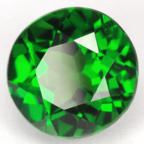 Diopsídio de cromo verde natural 1,79ct, corte redondo, VS