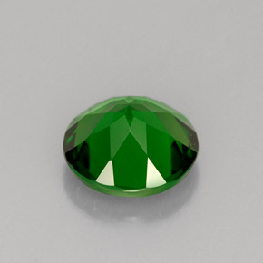 Diopsídio de cromo verde natural 1,24ct, corte redondo, VS