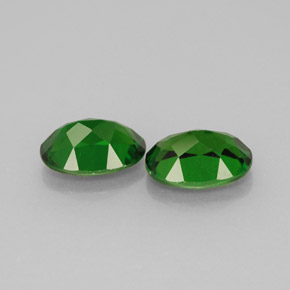 Pedras preciosas de diopsídio de cromo verde natural de  ct, corte oval, VS
