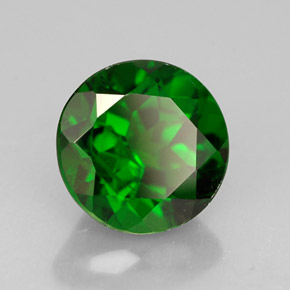 Diopsídio de cromo verde natural 1,51ct, corte redondo, SI