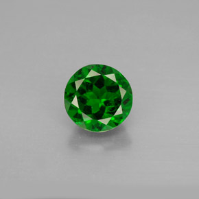Diopsídio de cromo verde natural 1,46ct, corte redondo, VS-SI