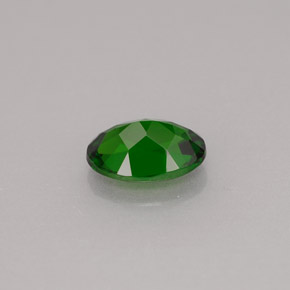 Diopsídio de cromo verde natural 0,77ct, corte oval, VS