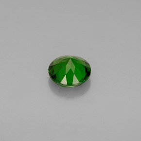 Diopsídio de cromo verde natural 0,64ct, corte redondo, VVS-VS