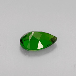 Diopsídio de Cromo Verde Natural 0.72ct, Formato de pêra, VVS-VS