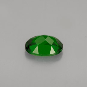 Diopsídio de cromo verde natural 0,87ct, corte oval, VS