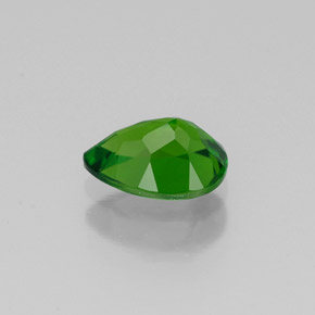 Diopsídio de Cromo Verde Natural 0.80ct, Formato de pêra, VVS-VS
