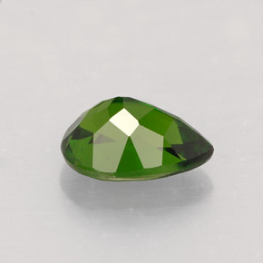 Diopsídio de Cromo Verde Natural 0.80ct, Formato de pêra, VVS-VS
