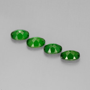 Pedras preciosas de diopsídio de cromo verde natural de  ct, corte oval, VVS-VS