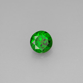 Diopsídio de Cromo Verde Natural 0.64ct, Corte Redondo, VS