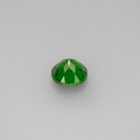 Diopsídio de cromo verde natural 0,55ct, corte redondo, VVS-VS