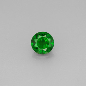 Diopsídio de Cromo Verde Natural 0.54ct, Corte Redondo, VS