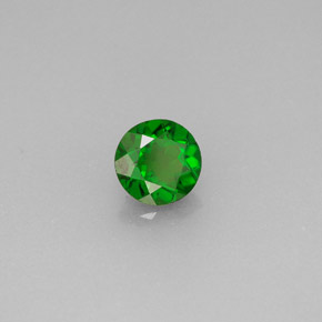 Diopsídio de Cromo Verde Natural 0.54ct, Corte Redondo, VS
