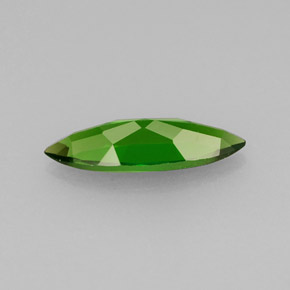 Diopsídio de cromo verde natural 0,92ct, marquise, VVS-VS