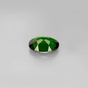 Diopsídio de cromo verde natural 1,17ct, corte oval, VVS-VS
