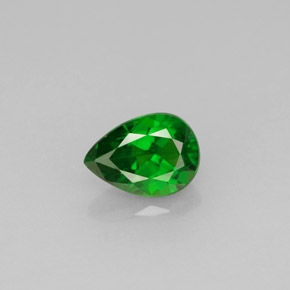 Diopsídio de Cromo Verde Natural 0.79ct, Formato de pêra, VS