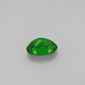 Diopsídio de cromo verde natural 0,38ct, corte oval, VS
