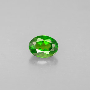 Diopsídio de cromo verde natural 0,28ct, corte oval, VS