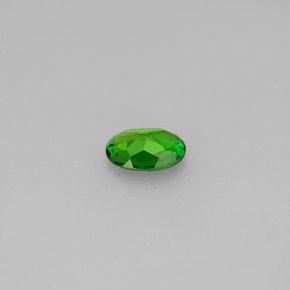 Diopsídio de cromo verde natural 0,33ct, corte oval, VS