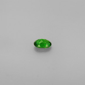 Diopsídio de cromo verde natural 0,30ct, corte oval, VS
