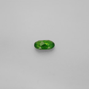 Diopsídio de cromo verde natural 0,26ct, corte oval, VS
