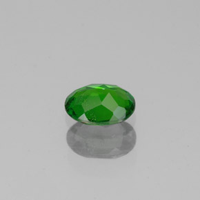 Diopsídio de cromo verde natural 0,35ct, corte oval, VS-SI