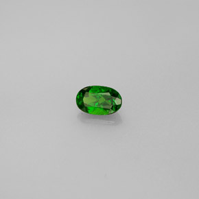 Diopsídio de cromo verde natural 0,34ct, corte oval, VS-SI