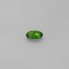 Diopsídio de cromo verde natural 0,36ct, corte oval, VS