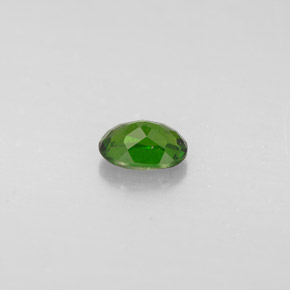 Diopsídio de cromo verde natural 0,32ct, corte oval, VS