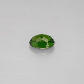 Diopsídio de cromo verde natural 0,40ct, corte oval, VS