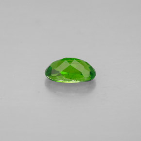 Diopsídio de cromo verde natural 0,39ct, corte oval, VS
