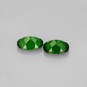 Pedras preciosas de diopsídio de cromo verde natural de  ct, corte oval, VS