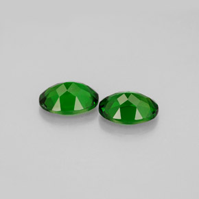 Pedras preciosas de diopsídio de cromo verde natural de  ct, corte oval, VS