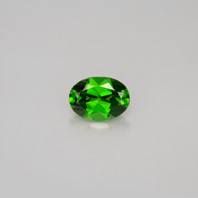 Diopsídio de Cromo Verde Natural 0.85ct, Corte Oval, VS