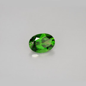 Diopsídio de Cromo Verde Natural 0.85ct, Corte Oval, VS