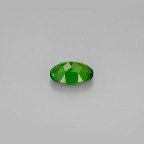 Diopsídio de cromo verde natural 0,84ct, corte oval, VS