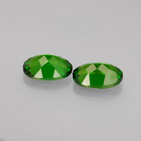 Pedras preciosas de diopsídio de cromo verde natural de  ct, corte oval, VS
