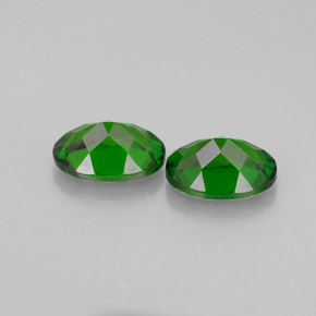Pedras preciosas de diopsídio de cromo verde natural de  ct, corte oval, VS